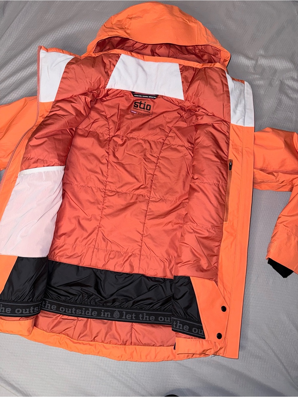 Stio Doublecharge Insulated Neon Bloom Hooded Jacket Coat - Sz Small, NWOT - Picture 11 of 15